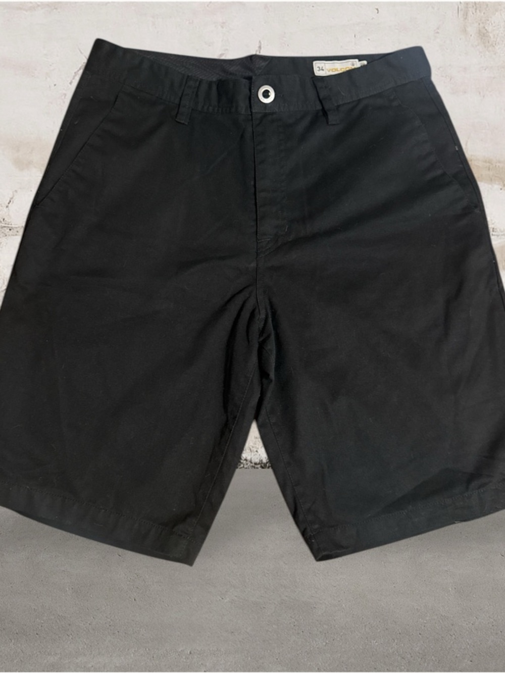 Volcom Men's Black Flat Front Shorts